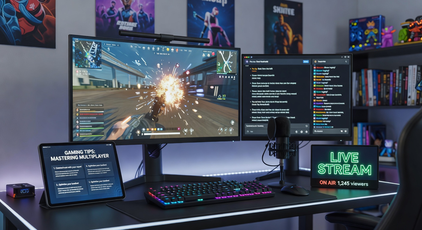 A live streamer breaking down base-building strategies on screen during a browser survival multiplayer session, with chat overlays buzzing about tournament-inspired tips
