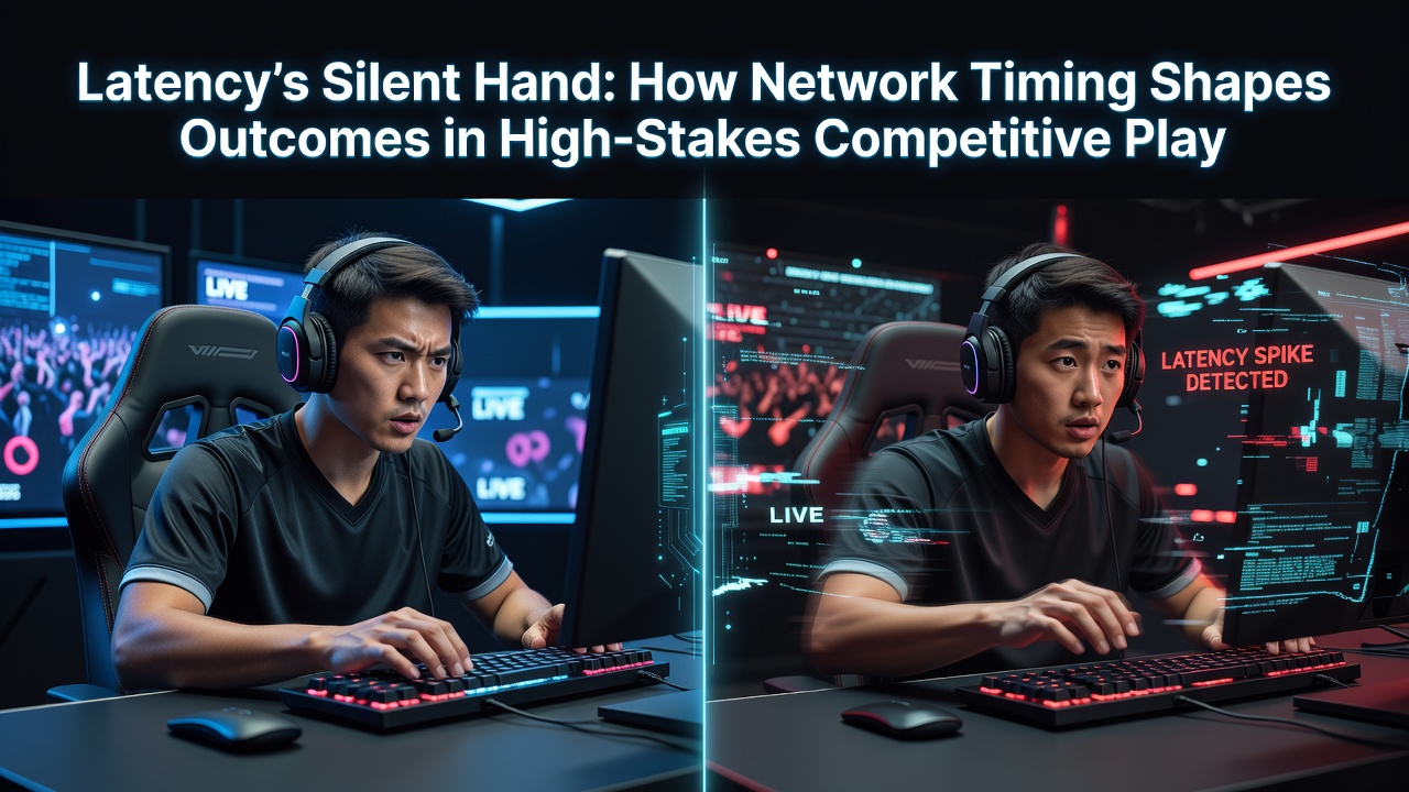 Competitive esports player reacting to in-game action during a high-stakes tournament match