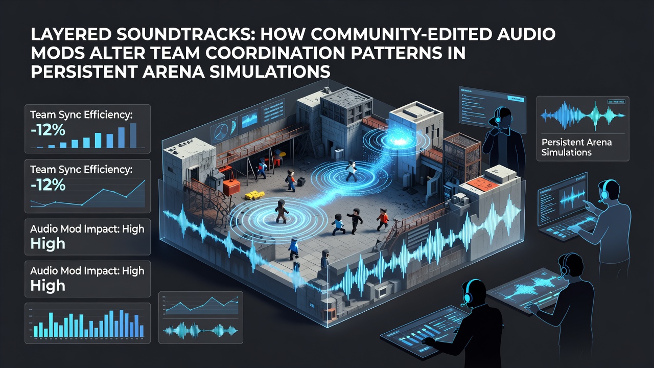 Community members layering custom audio tracks over persistent arena simulation environments